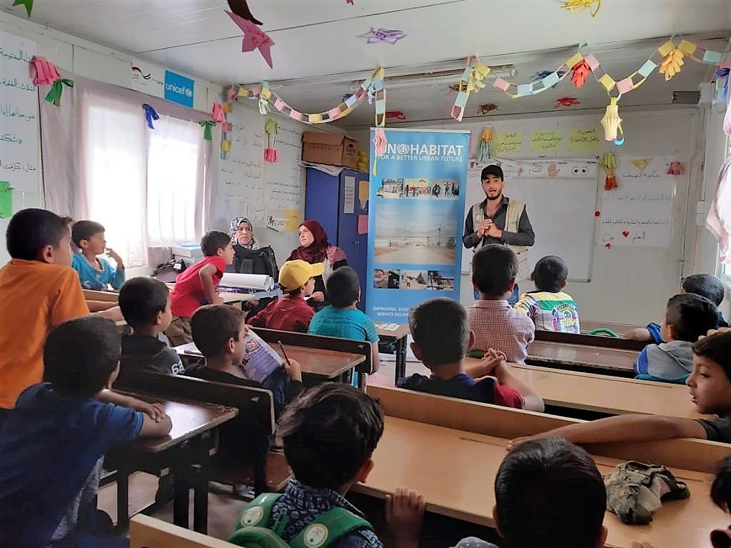 The WASH awareness sessions took place in the Makani Centre, a child-friendly safe space in the camp