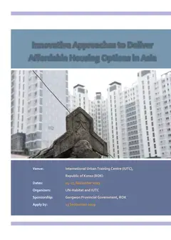 Innovative Approaches to Deliver Affordable Housing Options in Asia - Brochure - Cover image
