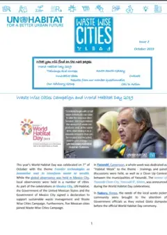 Waste Wise Cities - Newsletter 2 - Cover image