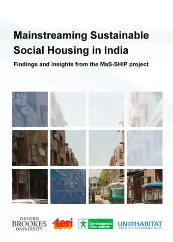 Mainstreaming Sustainable Social Housing in India Findings and insights from the MaS-SHIP project Cover-image